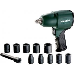 Пневмогайковерт DSSW 360 Set 1/2"+10 головок, METABO, 604118500