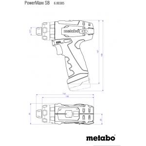 PowerMaxx SB без аккумулятора и зарядного устройства, METABO, 600385890