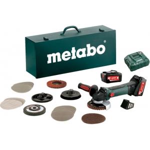 Аккумуляторная угловая шлифмашина W 18 LTX 125 Inox Set, METABO, 600174880