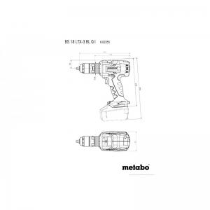 Аккумуляторный винтоверт BS 18 LT X-3 BL Q I 120 Нм METABO 602355890