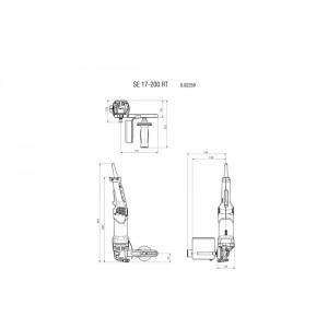 Шлифователь щеточный SE17-200RT 1700 Вт SET METABO 602259500