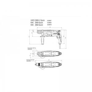 Перфоратор SDS+ 800 Вт METABO 600697500