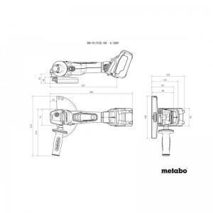 Аккумуляторная угловая шлифмашина WB1 8 LTX BL 180 METABO 613087840