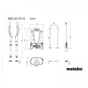 Аккумуляторный ранцевый опрыскиватель METABO RSG 18 LTX 15 602038850