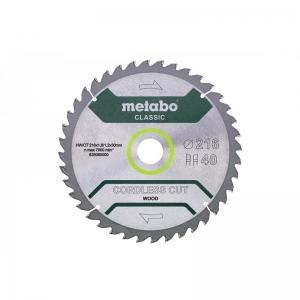 Пильное полотно «cordlesscutwood - classic», 216x30 Z28 WZ5° /B METABO 628665000