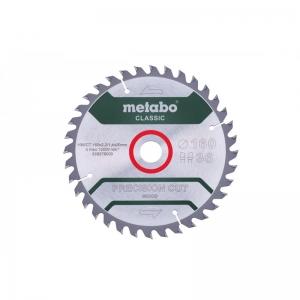 Пильное полотно «precisioncutwood - classic», 160x20 Z36 WZ 10° METABO 628278000