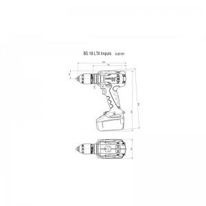 Аккумуляторная дрель-шуруповерт METABO BS 18 LTX Impuls T03470