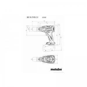 Аккумуляторный резьборез METABO GB 18 LTX BL Q I 602362500